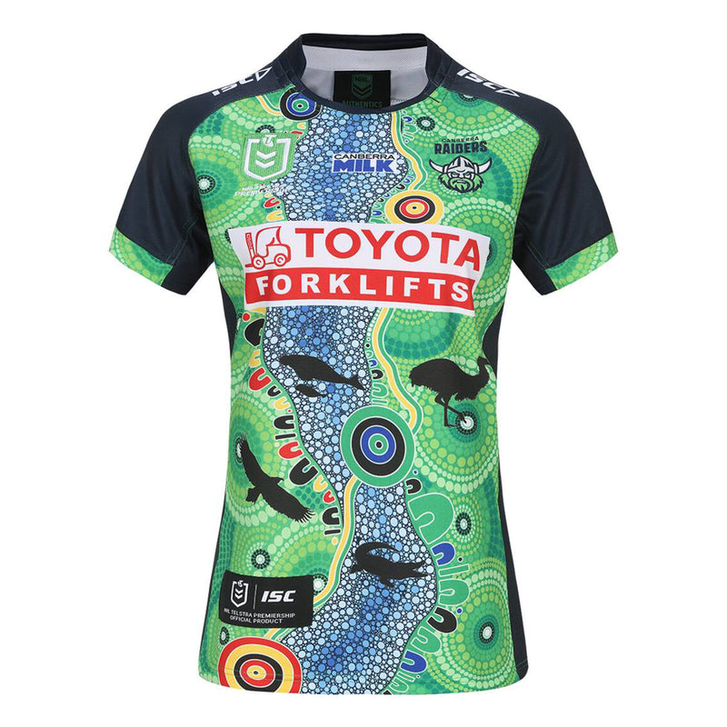 Canberra Raiders Indigenous 2024 Womens Jersey NRL Rugby League By ISC - new