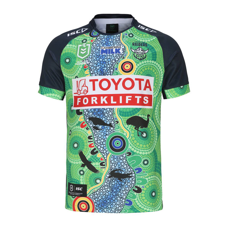 Canberra Raiders Indigenous 2024 Men's Jersey NRL Rugby League By ISC - new