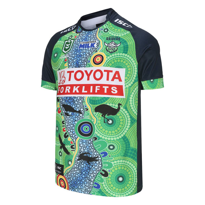 Canberra Raiders Indigenous 2024 Men's Jersey NRL Rugby League By ISC - new