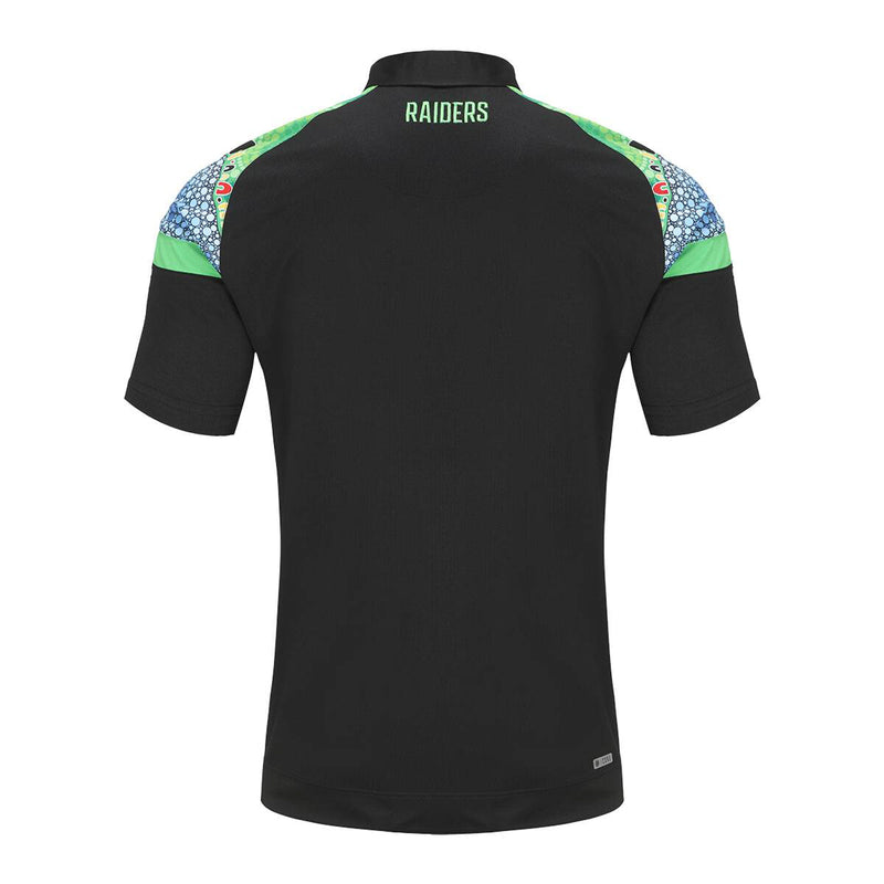 Canberra Raiders Indigenous 2024 Men's Polo Shirt NRL Rugby League By ISC - new