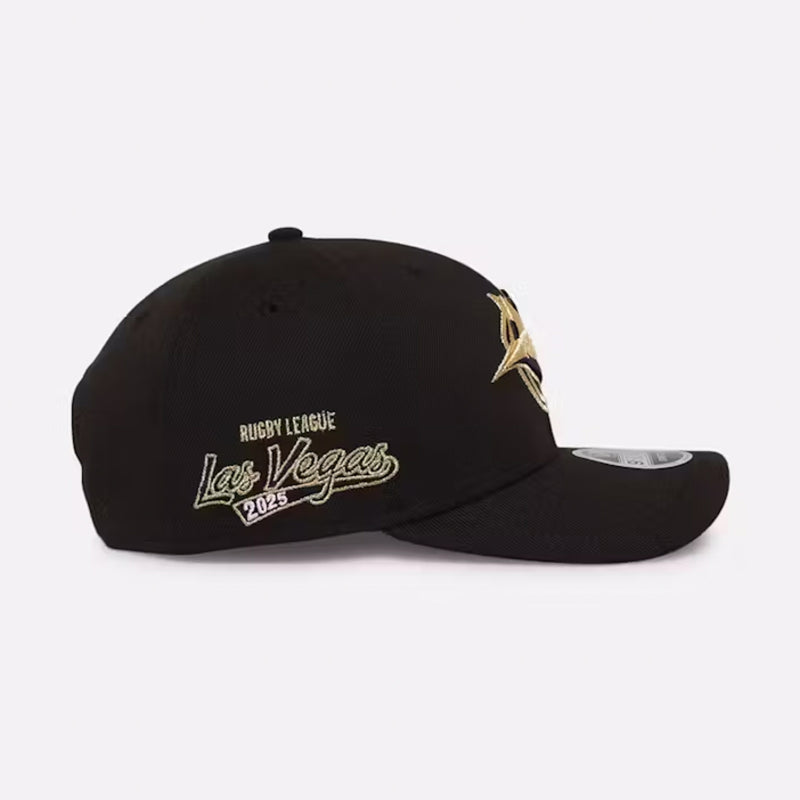 Cronulla Sharks Official 2025 NRL Las Vegas Round 9SEVENTY Cap Rugby League Strapback Adjustable By New Era - new