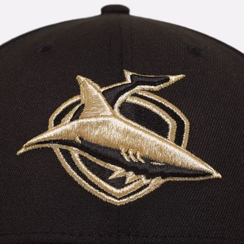 Cronulla Sharks Official 2025 NRL Las Vegas Round 9SEVENTY Cap Rugby League Strapback Adjustable By New Era - new