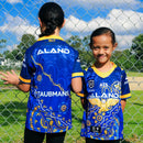 Parramatta Eels 2024 Kids Indigenous Jersey NRL Rugby League by Macron - new
