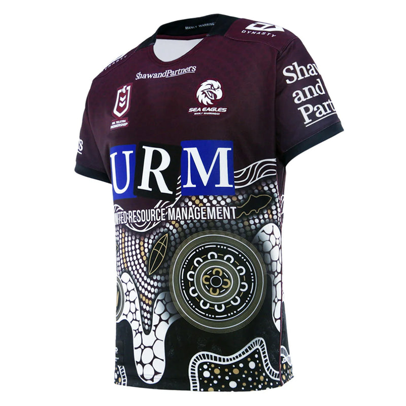 Manly Sea Eagles 2025 Indigenous Men's Jersey NRL Rugby League by Dynasty - new
