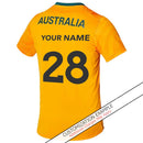 Wallabies Men's Match Day Training Tee T-Shirt Rugby Union By Asics - new