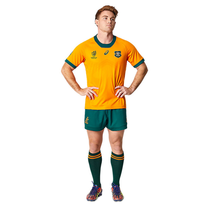 Wallabies Official RWC23 World Cup 2023 Mens Replica Home Jersey Rugby Union by Asics - new
