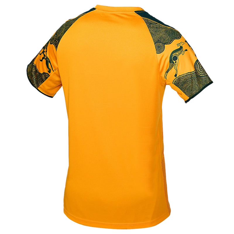 Wallabies 2025 Men's Match Day Warm Up Tee T-Shirt Rugby Union By Asics