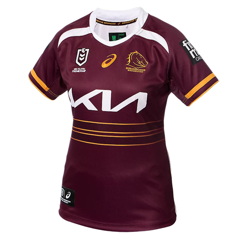 Brisbane Broncos 2025 Womens Home Jersey NRL Rugby League by Asics - new