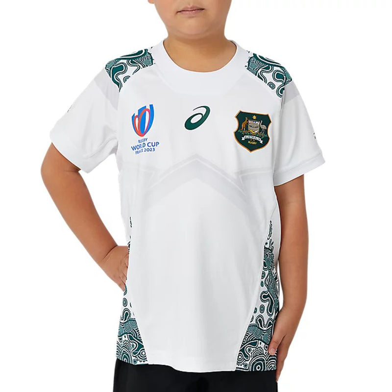 Wallabies Official RWC23 World Cup 2023 Kids Youth Replica Alternate Jersey Rugby Union by Asics - new
