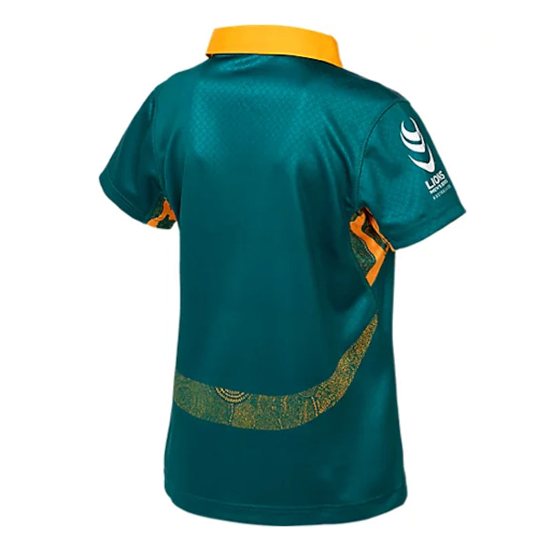 Wallabies 2025 Official Kids Youth Warm Up Jersey Rugby Union by Asics