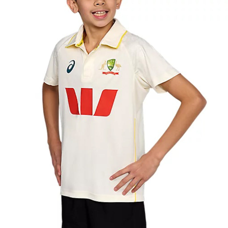 Cricket Australia 2025/26 Kids Test Shirt by Asics