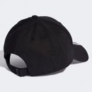 adidas Adult 3-Stripes Cotton Twill Baseball Cap Black / White By Adidas - new