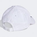 adidas Adult 3-Stripes Cotton Twill Baseball Cap White / Black By Adidas - new