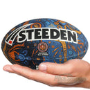 Steeden Indigenous All Stars 2025 Mini Ball NRL Rugby League (11 inch) 23 cm Length - new