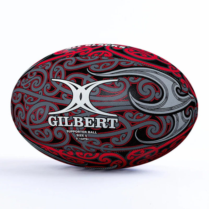 All Blacks Maori Supporter Rugby Union Ball Size 5 by Gilbert