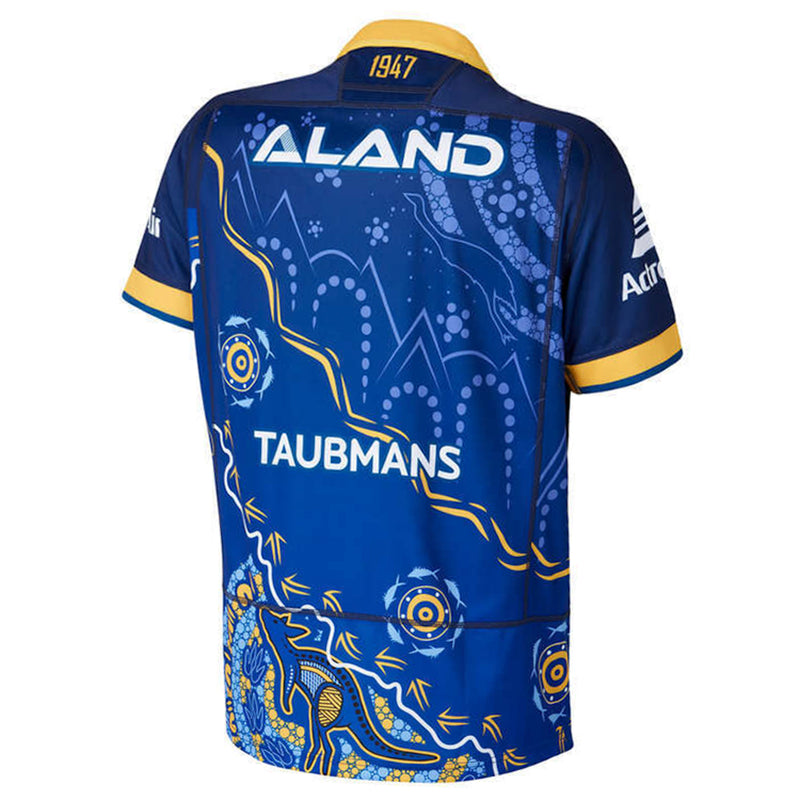 Parramatta Eels 2024 Men's Indigenous Jersey NRL Rugby League by Macron - new