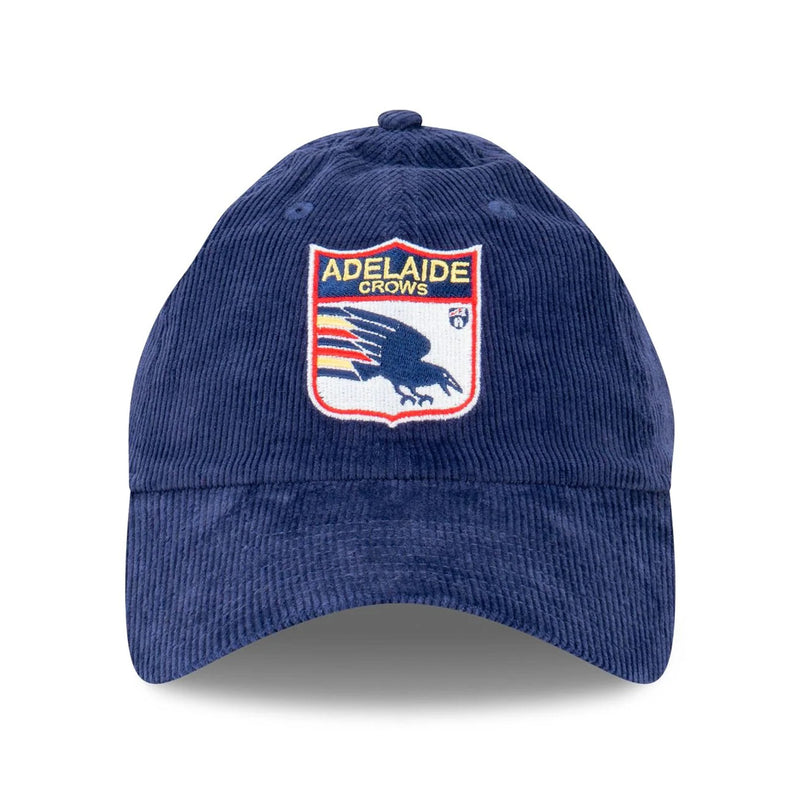 Adelaide Crows Official Classic Retro Cap Team Colours Corduroy Snapback AFL by New Era - new