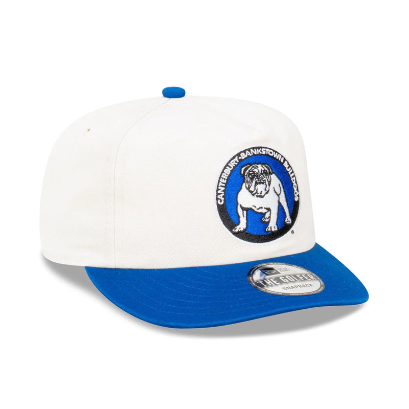 Canterbury Bulldogs Official GOLFER Retro Flat Cap Snapback Heritage Classic NRL Rugby League By New Era - new
