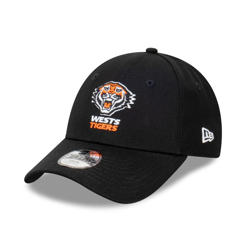 West Tigers 9FORTY Team Color Kids Cap Cloth Strap NRL Rugby League By New Era - new