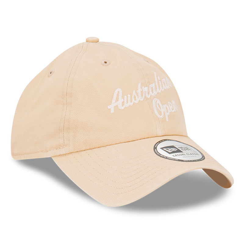 Australian Open Cap Button & Strap Adjustable -Khaki By New Era - new