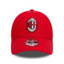 AC Milan Kids Red 9FORTY Cap Cloth Strap Adjustable Football (Soccer) By New Era - new