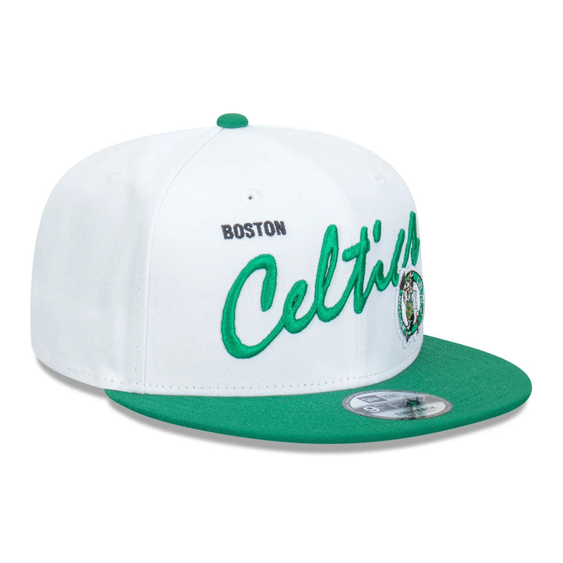 Boston Celtics Vintage Script 9FIFTY Cap Snapback Adjustable NBA  by New Era - new