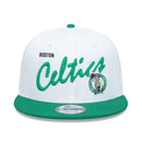 Boston Celtics Vintage Script 9FIFTY Cap Snapback Adjustable NBA  by New Era - new