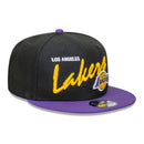 Los Angeles Lakers Vintage Script 9FIFTY Cap Snapback Adjustable NBA  by New Era - new