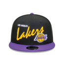 Los Angeles Lakers Vintage Script 9FIFTY Cap Snapback Adjustable NBA  by New Era - new