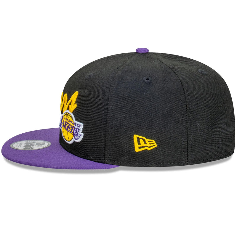 Los Angeles Lakers Vintage Script 9FIFTY Cap Snapback Adjustable NBA  by New Era - new