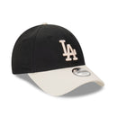 Los Angeles Dodgers Kids Black Cap 9FORTY Cloth Strap by New Era - new
