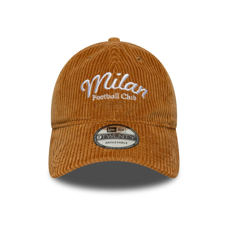 AC Milan Adult Chunky Cord Light Brown 9TWENTY Cap Cloth Strap Adjustable Football (Soccer) By New Era