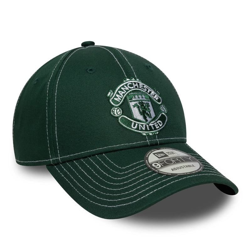 Manchester United FC Adult 9FORTY Contrast Stitch Cap Adjustable Strapback Football (Soccer) By New Era - new