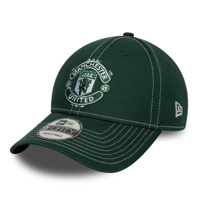 Manchester United FC Adult 9FORTY Contrast Stitch Cap Adjustable Strapback Football (Soccer) By New Era - new