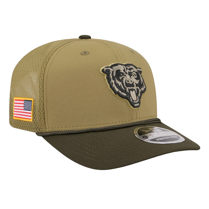 Chicago Bears Official 9SEVENTY NFL Salute to Service Trucker Cap Snapback By New Era - new