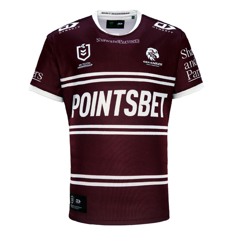 Manly Warringah Sea Eagles 2024 Men's Home Jersey NRL Rugby League by Dynasty - new