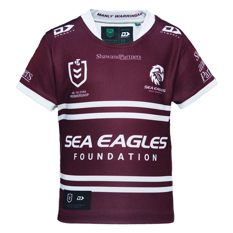 Warringah Sea Eagles 2024 Toddler Home Jersey NRL Rugby League by Dynasty Sport - new