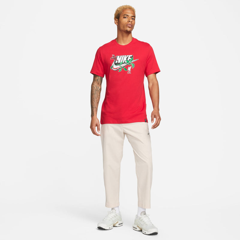 Liverpool FC Men's Soccer Football Futura T-Shirt by Nike - new