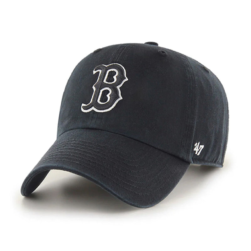 Boston Red Sox Black/White  CLEAN UP Cap Strap Back MLB By '47 Brand - new
