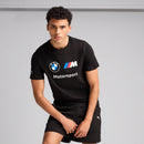 BMW M Motorsport Men's MMS ESS Logo T-Shirt Black by Puma 2 - new