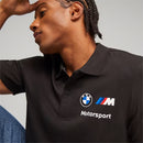 BMW Motorsport Men's MMS Essential Polo Shirt Black by Puma - new