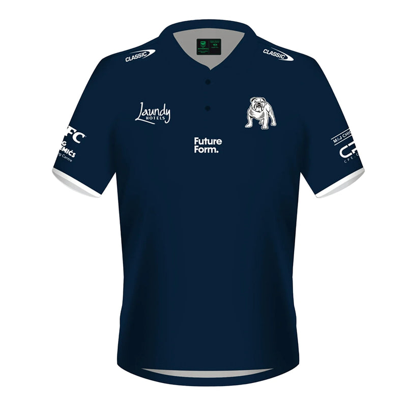 Canterbury Bulldogs 2024 Men's Media Polo Shirt NRL Rugby League by Classic Sportswear - new
