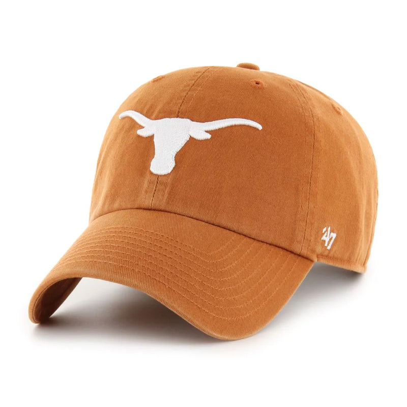 Texas Longhorns Burnt Orange CLEAN UP Cap Snapback by 47 Brand - new