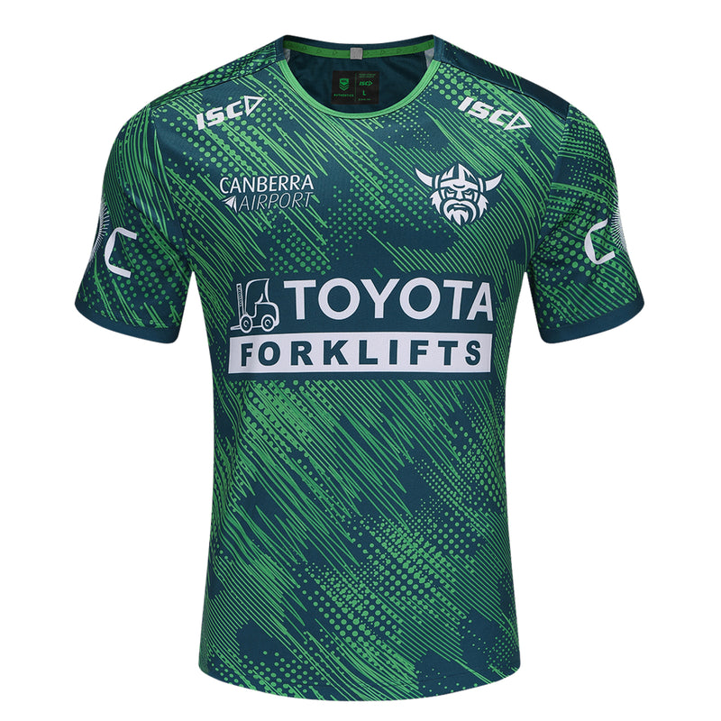 Canberra Raiders 2025 Men's Run Out T-Shirt NRL Rugby League by ISC - new