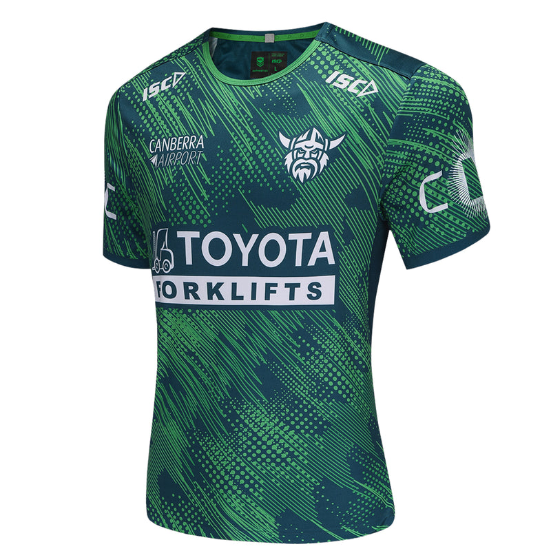 Canberra Raiders 2025 Men's Run Out T-Shirt NRL Rugby League by ISC - new