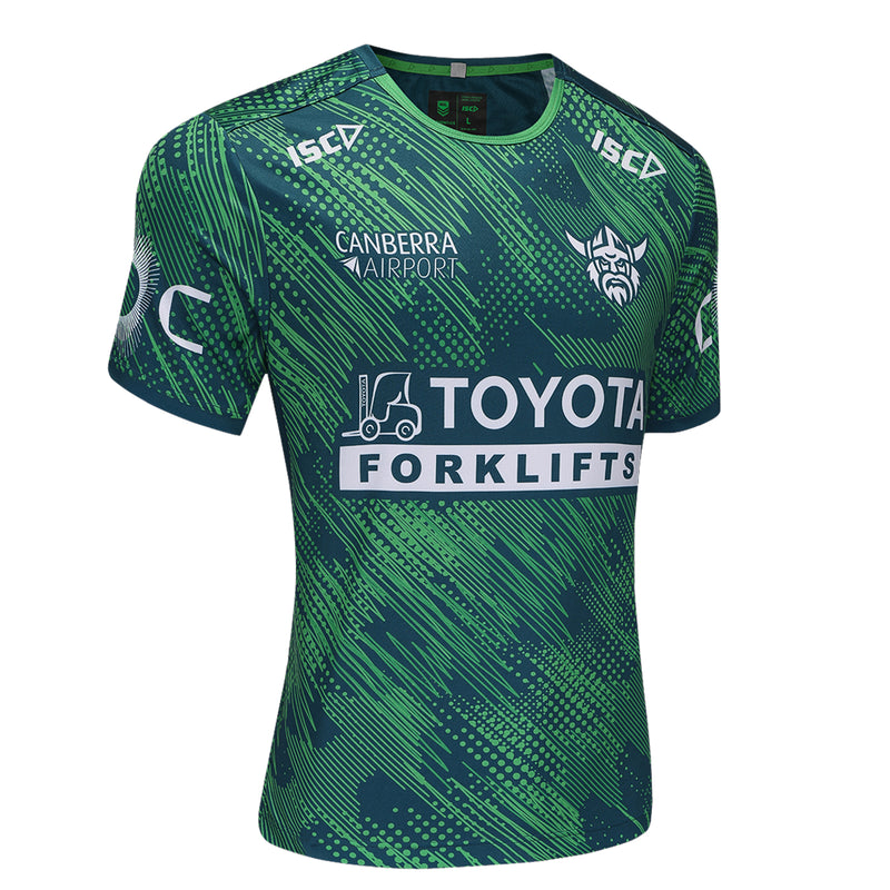 Canberra Raiders 2025 Men's Run Out T-Shirt NRL Rugby League by ISC - new