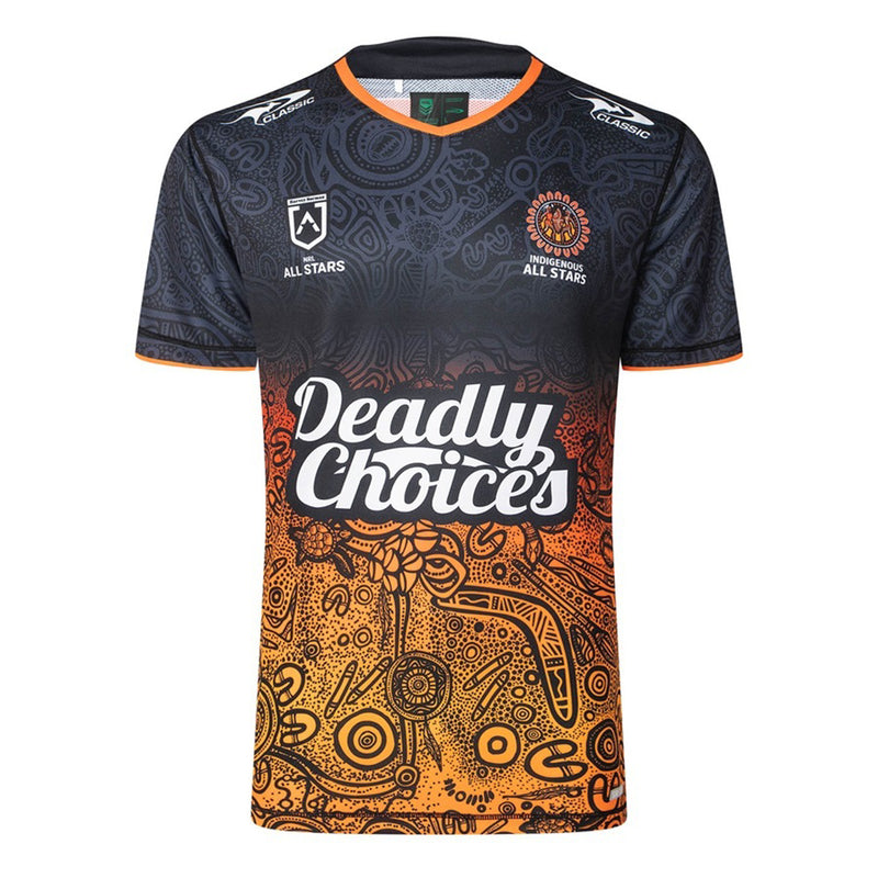 NRL Indigenous All Stars 2025 Men's Training T-Shirt NRL Rugby League by Classic - new