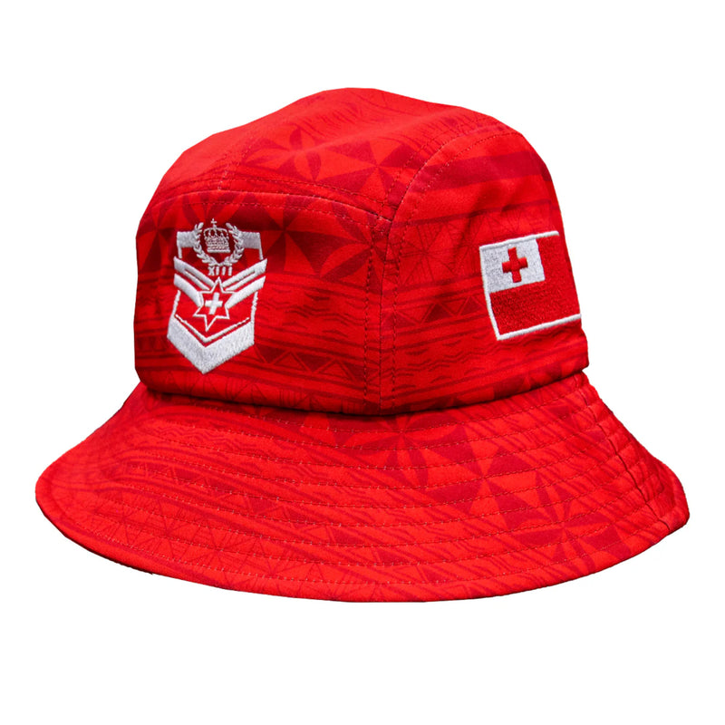 Tonga RL 2025-26 Mens Bucket Hat Rugby League by Dynasty