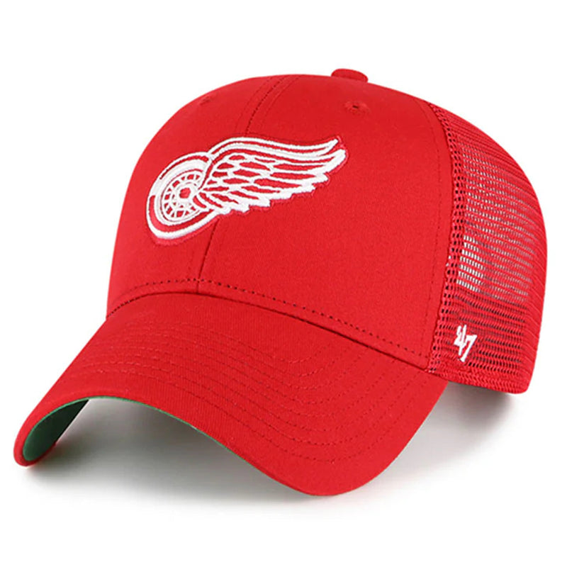 Detroit Red Wings MVP Snapback Trucker Cap by 47 Brand - new