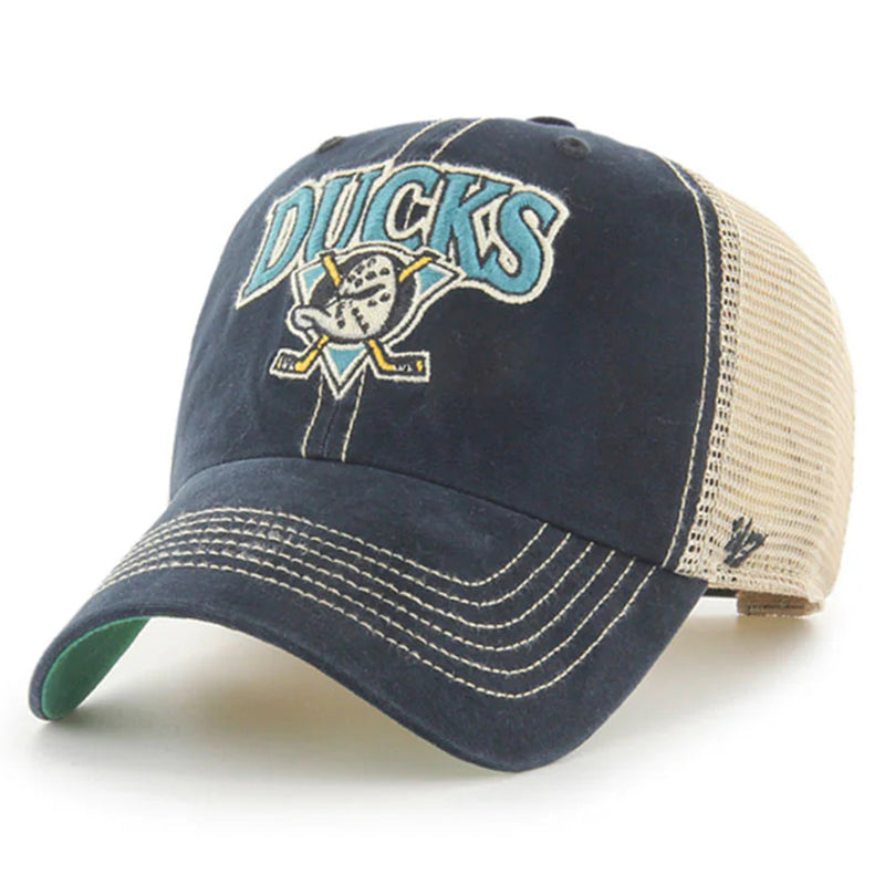 Anaheim Ducks Vintage Black Tuscaloosa Snapback Cap by 47 Brand - new